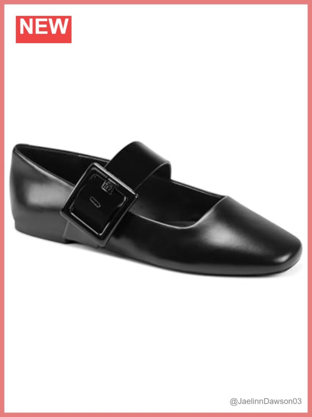 Women's Loafer Flat with Buckle - Rubber Sole